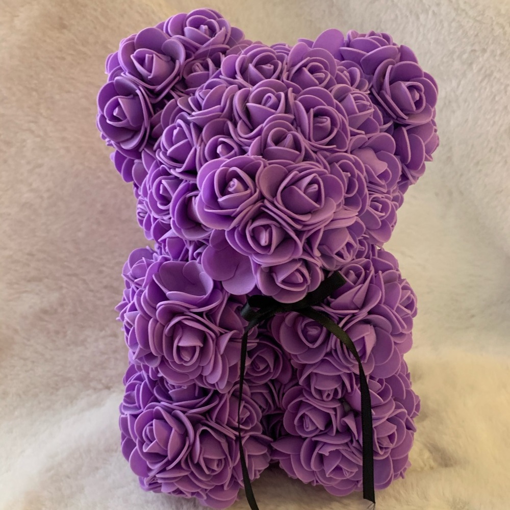 Flower teddy bear